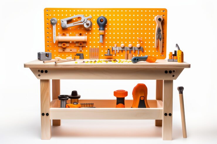 workbench with tools white background white clear surface png transparent background 94628 67454